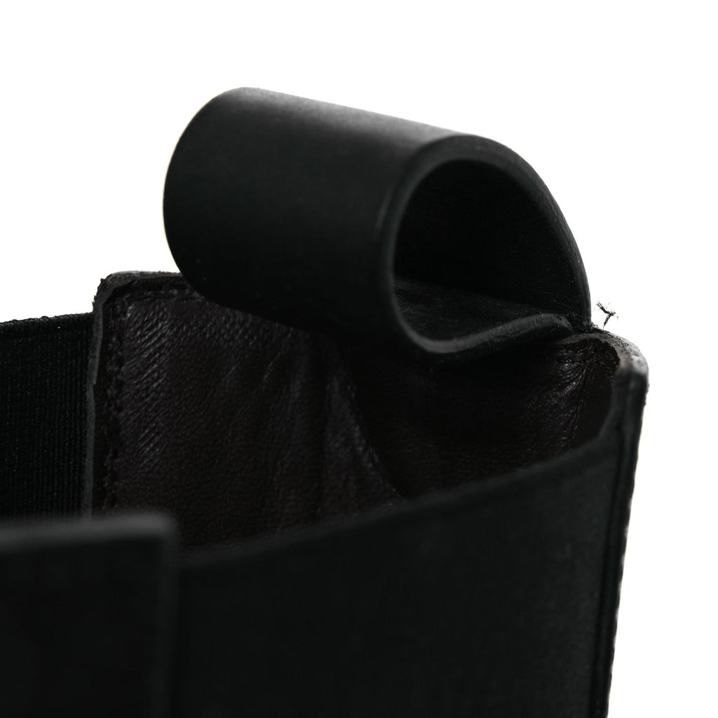 Bottega Veneta Calfskin Women's The Tire Chelsea Boots 39 Black Flannel