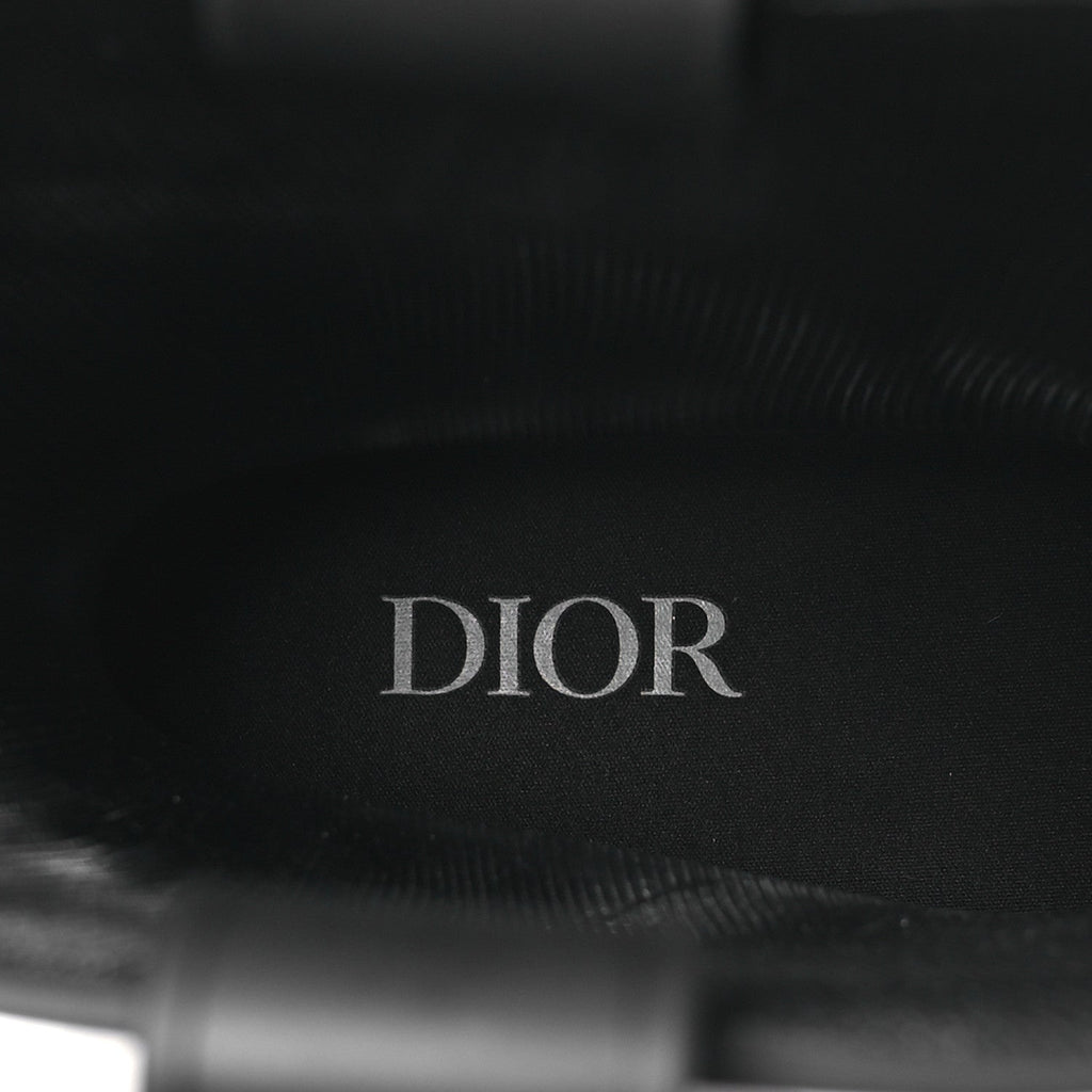 Christian Dior Rubber Men's Oblique Garden Rain Boots 43 Black