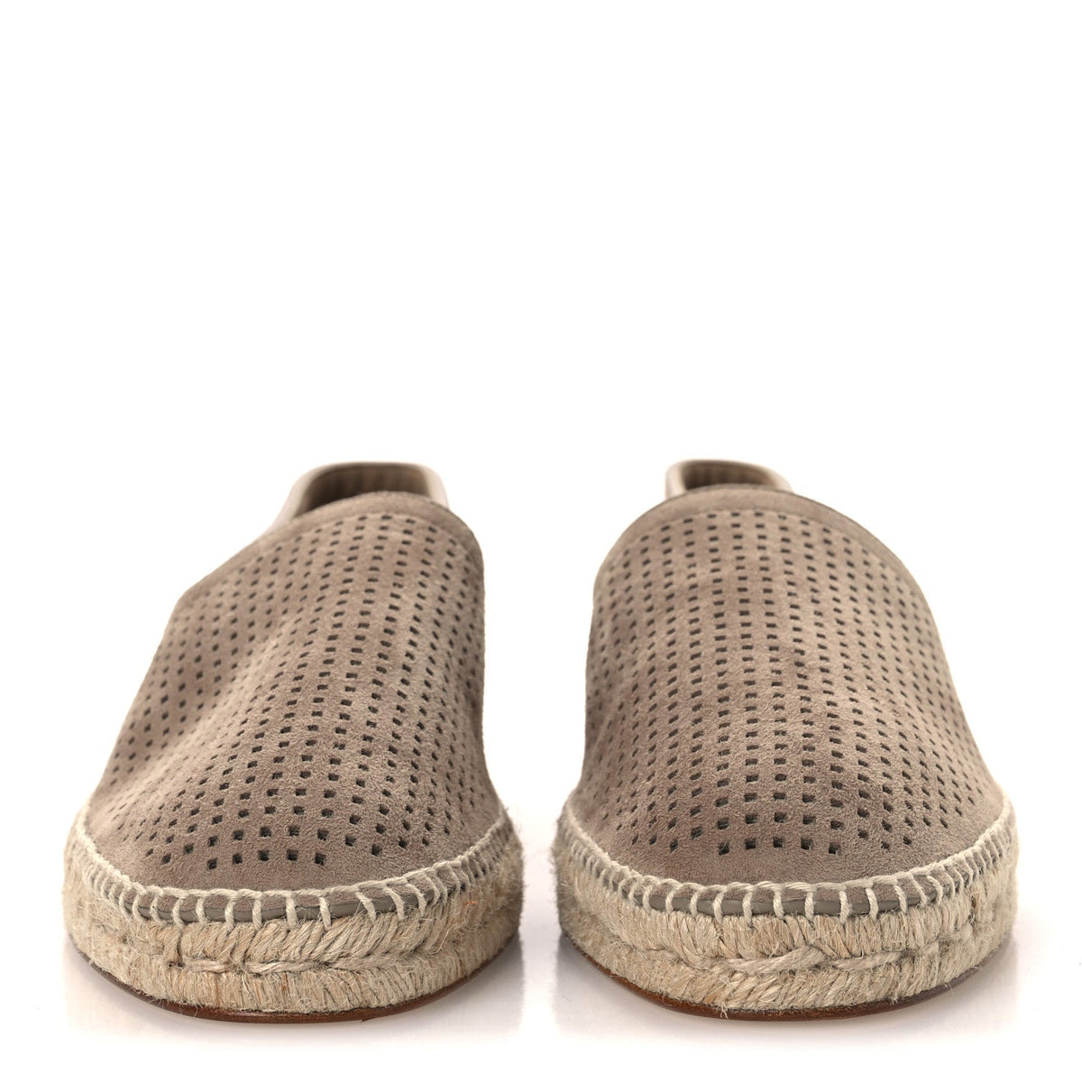 Hermes Suede Goatskin Men's Enrique Espadrilles 42 Beige Sable