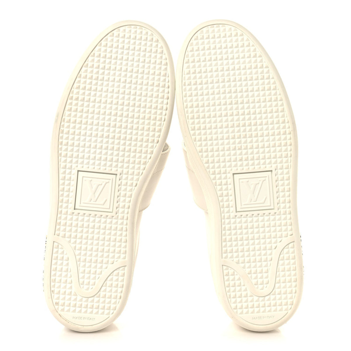 Louis Vuitton Calfskin Women's Front Row Sneakers 36.5 White