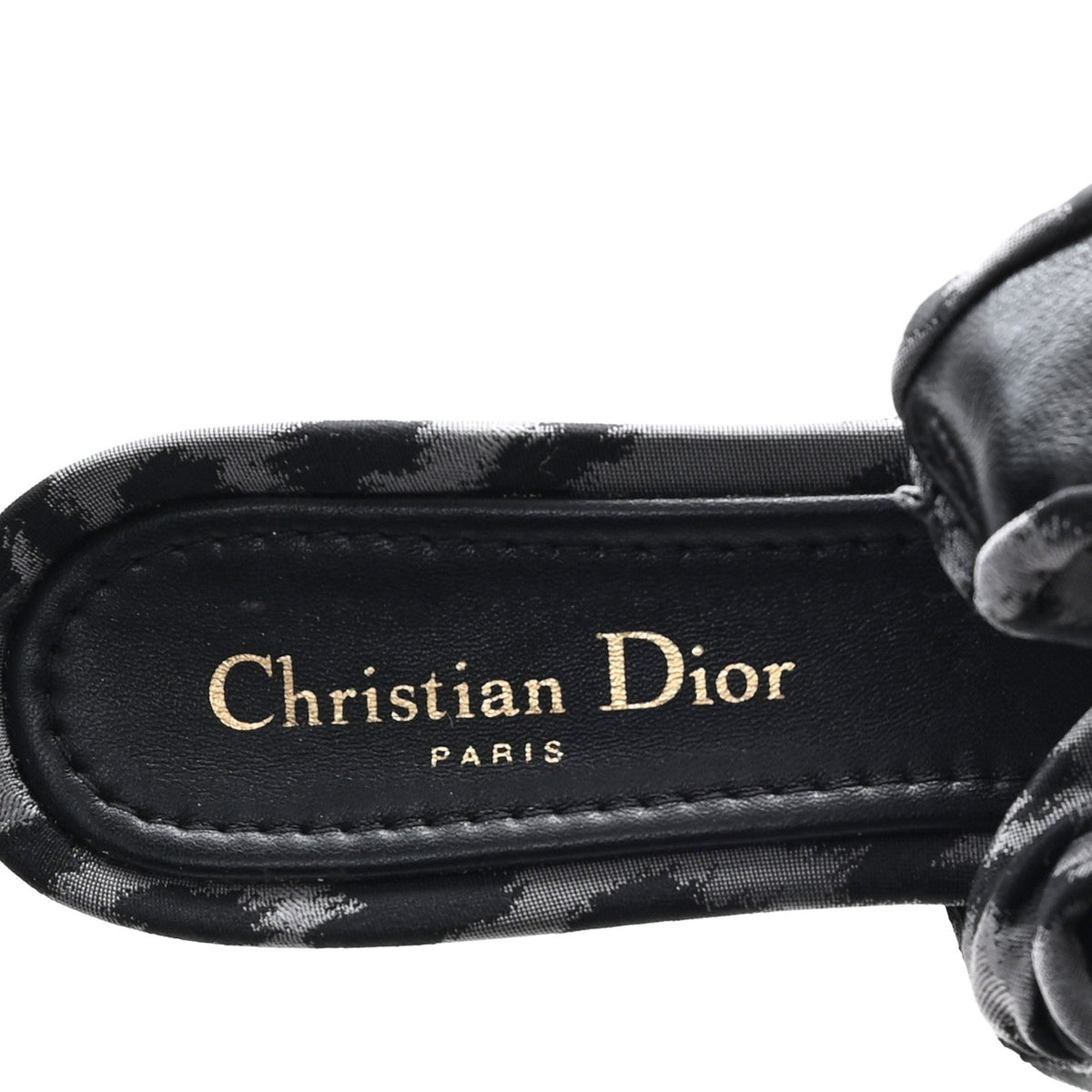 Christian Dior Nylon Women's Mizza Slingback Pumps 40 Grey Multicolor