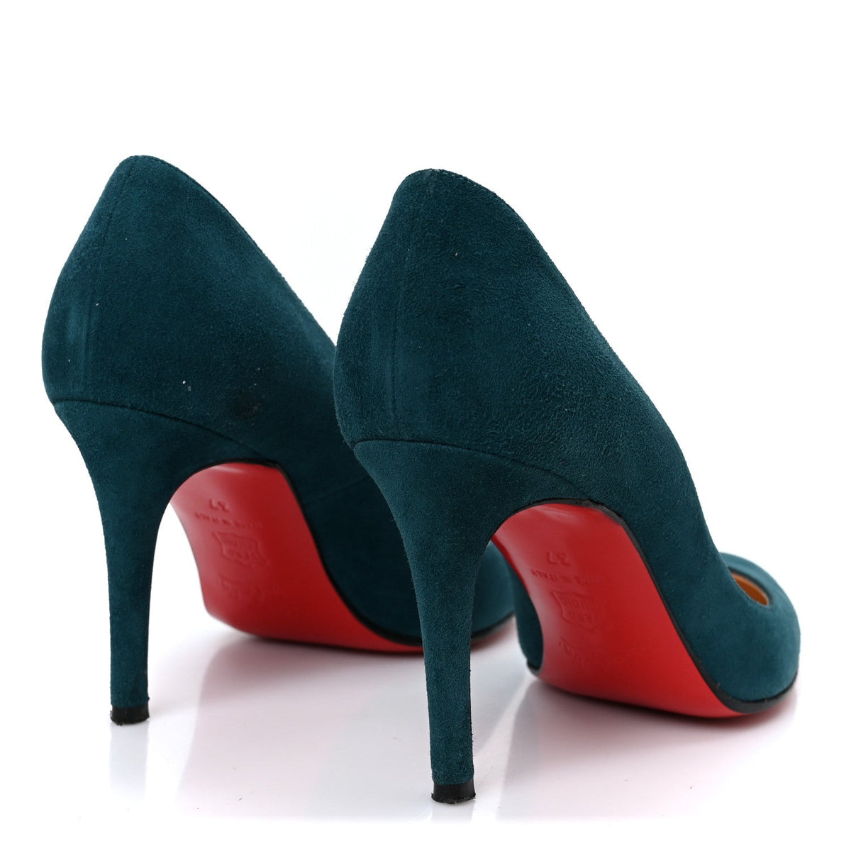 Christian Louboutin Suede Women's Simple 85 Pumps 37 Green