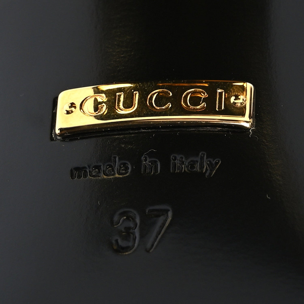 Gucci Malaga Kid Horsebit Women's 75mm Slingback Pumps 37 Black