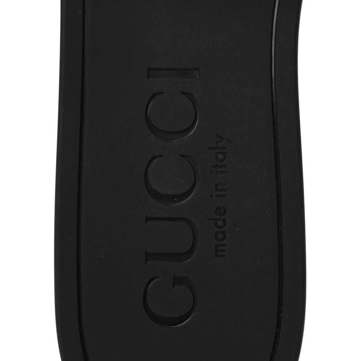 Gucci Rubber Women's Interlocking G Slide Sandals 39 Black