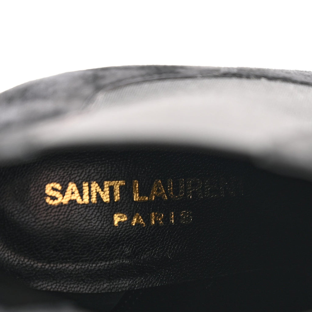 Saint Laurent Suede Women's Loulou Pin Booties 36 Black