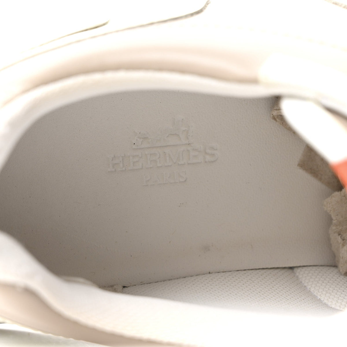 Hermes Calfskin Women's Giga Sneakers 37 Multicolor White