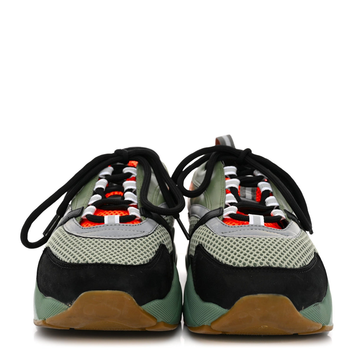 Christian Dior Technical Mesh Calfskin Men's B22 Sneakers 42 Olive Green