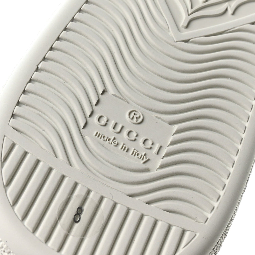 Gucci Calfskin Men's Ace Sneakers 8 Mystic White