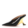 Bottega Veneta Latex Women's Rocket Mule Pumps 37 Black