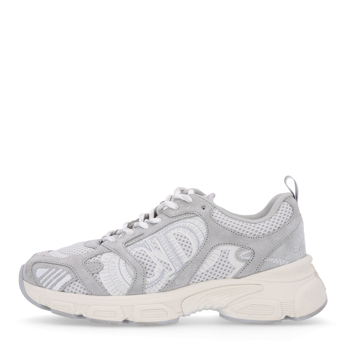 Christian Dior Mesh Suede Women's Chrono Sneakers 38.5 Grey