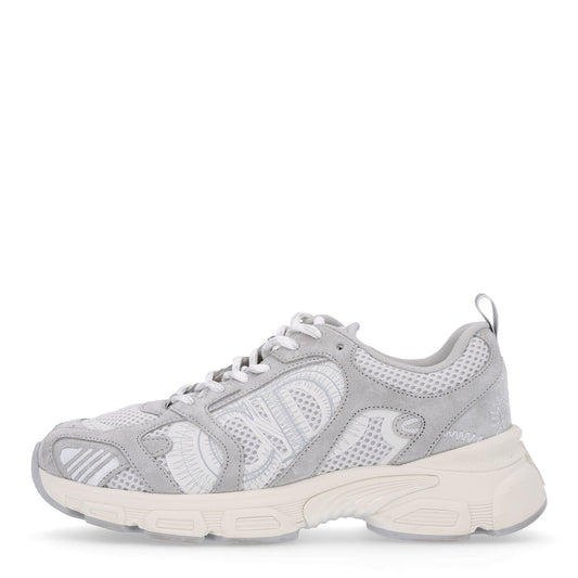 Christian Dior Mesh Suede Women's Chrono Sneakers 38.5 Grey