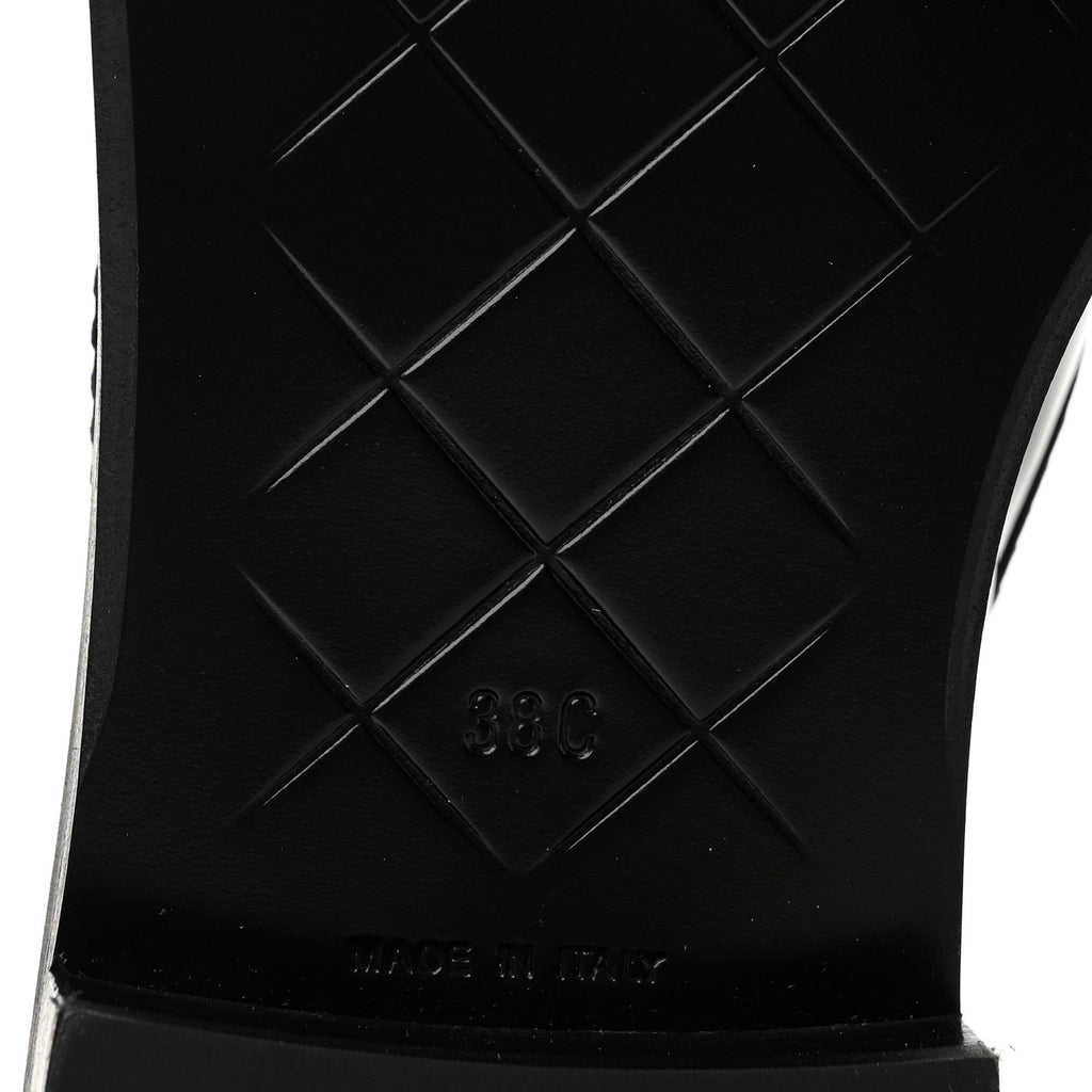 Chanel Patent Quilted CC Turnlock Women's Loafers Black