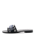 Christian Dior Nylon Women's Oblique Dio(r)evolution Slide Sandals 39 Deep Blue
