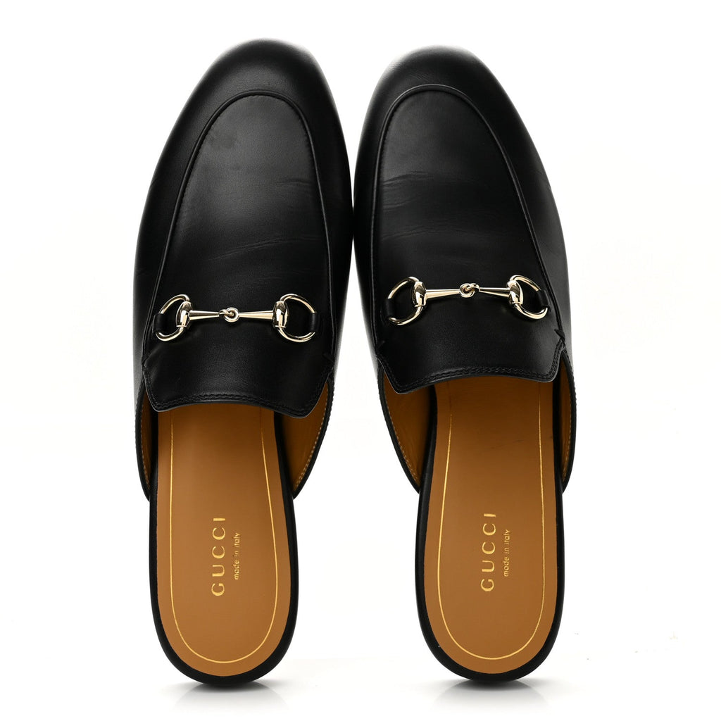 Gucci Calfskin Women's Princetown Slippers 39 Black