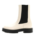 Givenchy Calfskin Women's Square Chelsea Boots 37 White Black