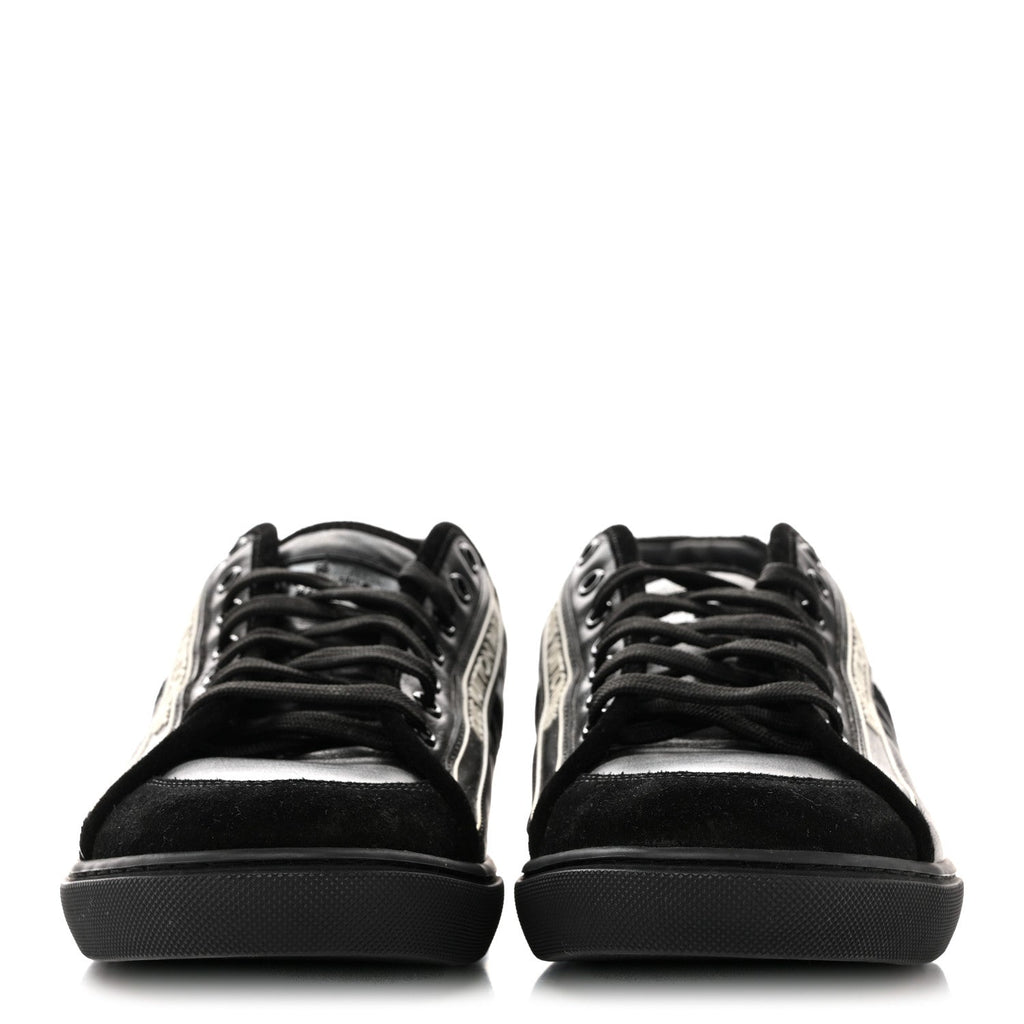 Louis Vuitton Calfskin Men's Cosmos Sneakers 8 Black