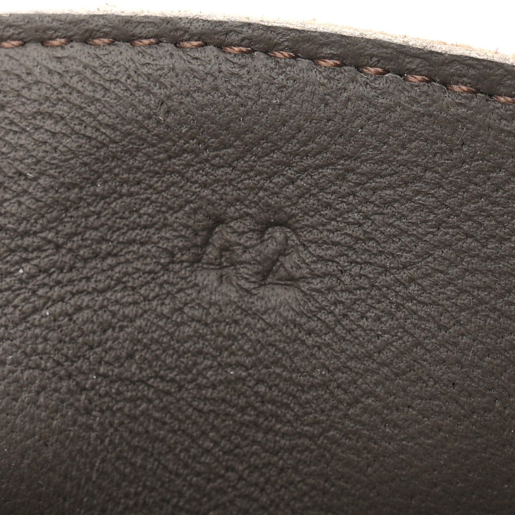 Hermes Suede Calfskin Men's Lazy Loafers 42 Ecorce