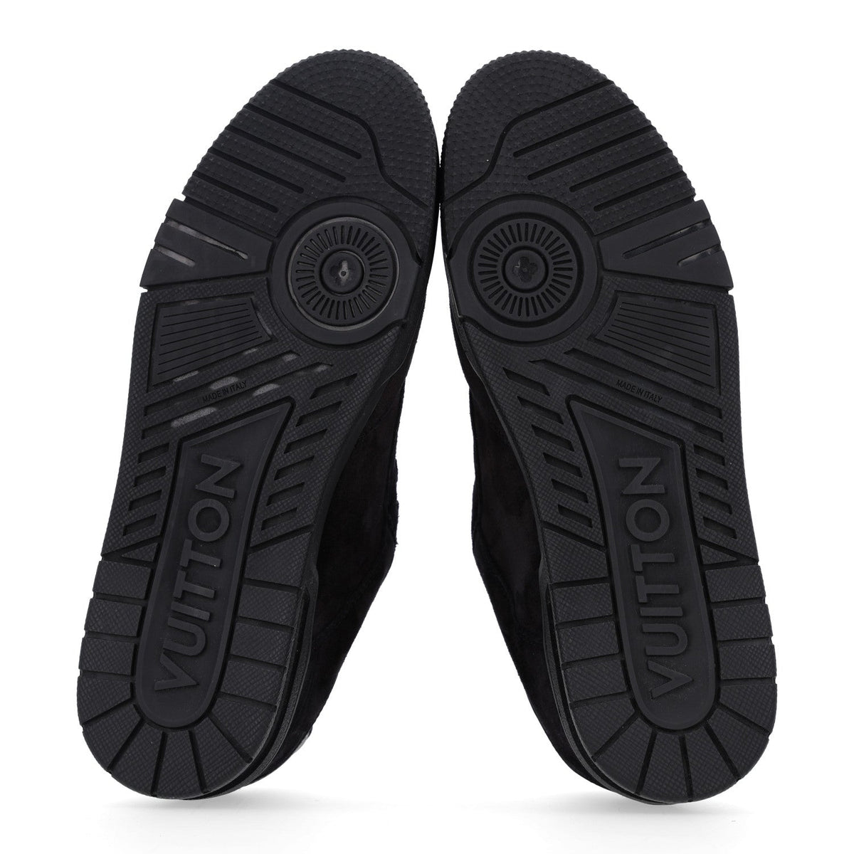 Louis Vuitton Suede Men's Uniform Sneakers 9.5 Black