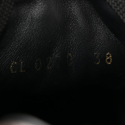 Louis Vuitton Suede Calfskin Women's Monogram Run Away Sneakers 38 Black