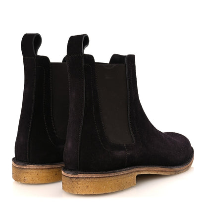 Bottega Veneta Suede Calfskin Women's Chelsea Boots 37 Espresso