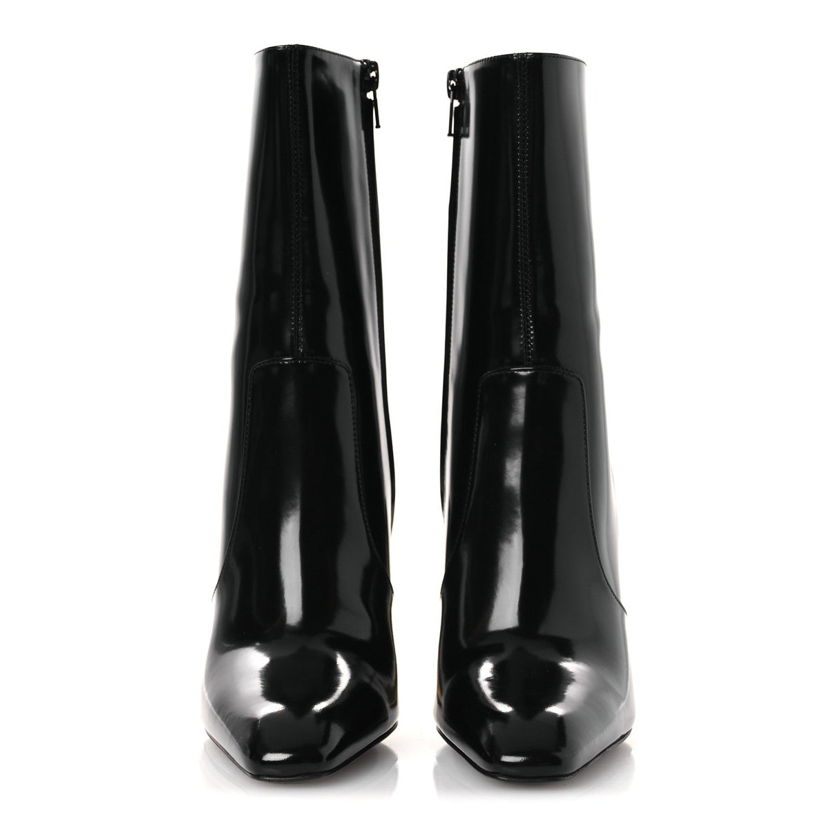 Saint Laurent Vitello Marilyn Women's Auteuil 105 Boots 37.5 Black