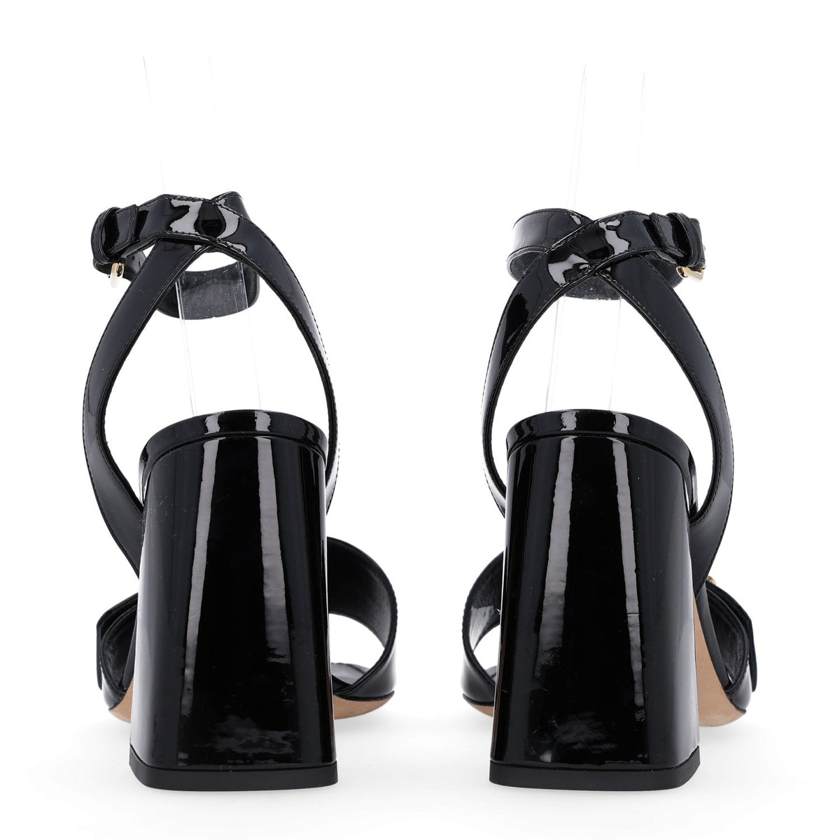 Louis Vuitton Patent Calfskin Women's Shake Sandals 36 Black