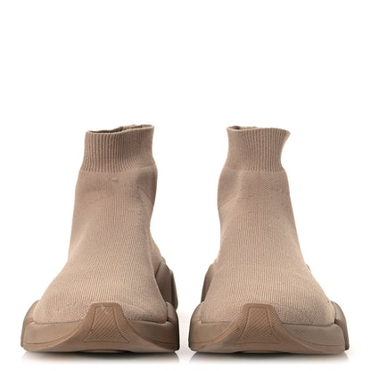 Balenciaga Technical 3D Knit Women's Speed 2.0 Sneakers 40 Monocolor Beige