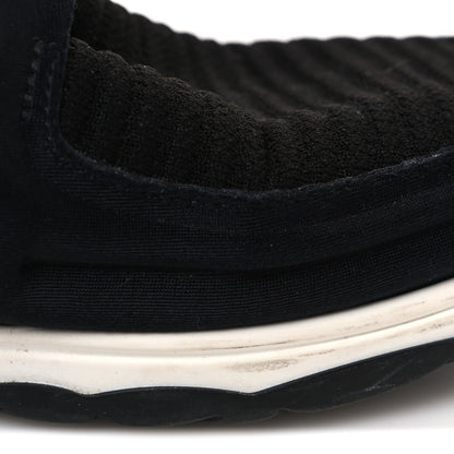 Chanel Stretch Fabric Women's CC Sneakers 36 Black