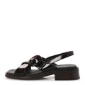 Prada Spazzolato Fume Women's Re-Edition 1996 Buckle Sandals 41 Bruciato