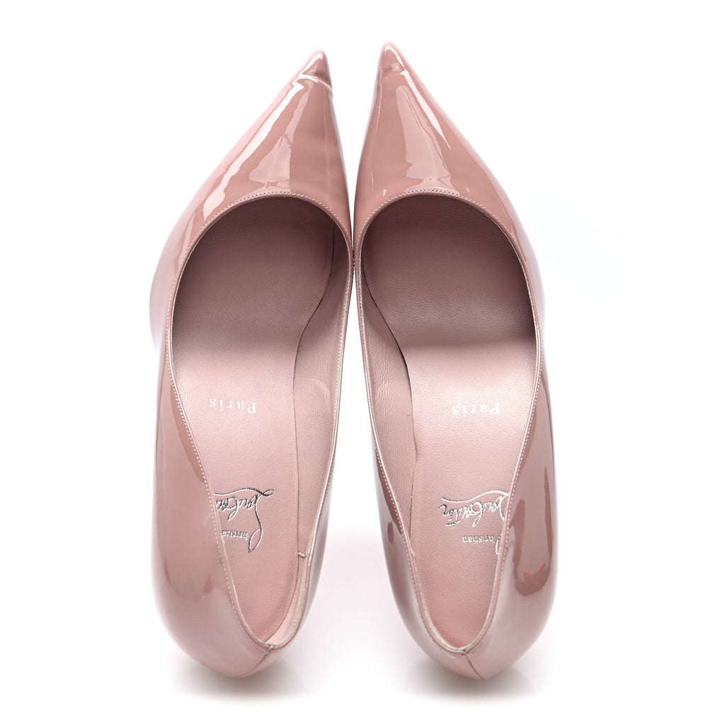 Christian Louboutin Patent Women's Miss Z 80 Pumps 38.5 Vintage Rose