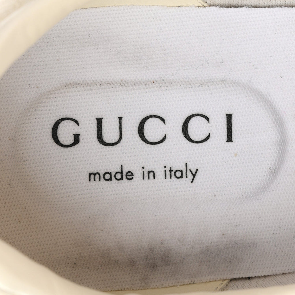 Gucci Monogram Canvas Suede Men's Shift Sneakers 10.5 Beige Brown