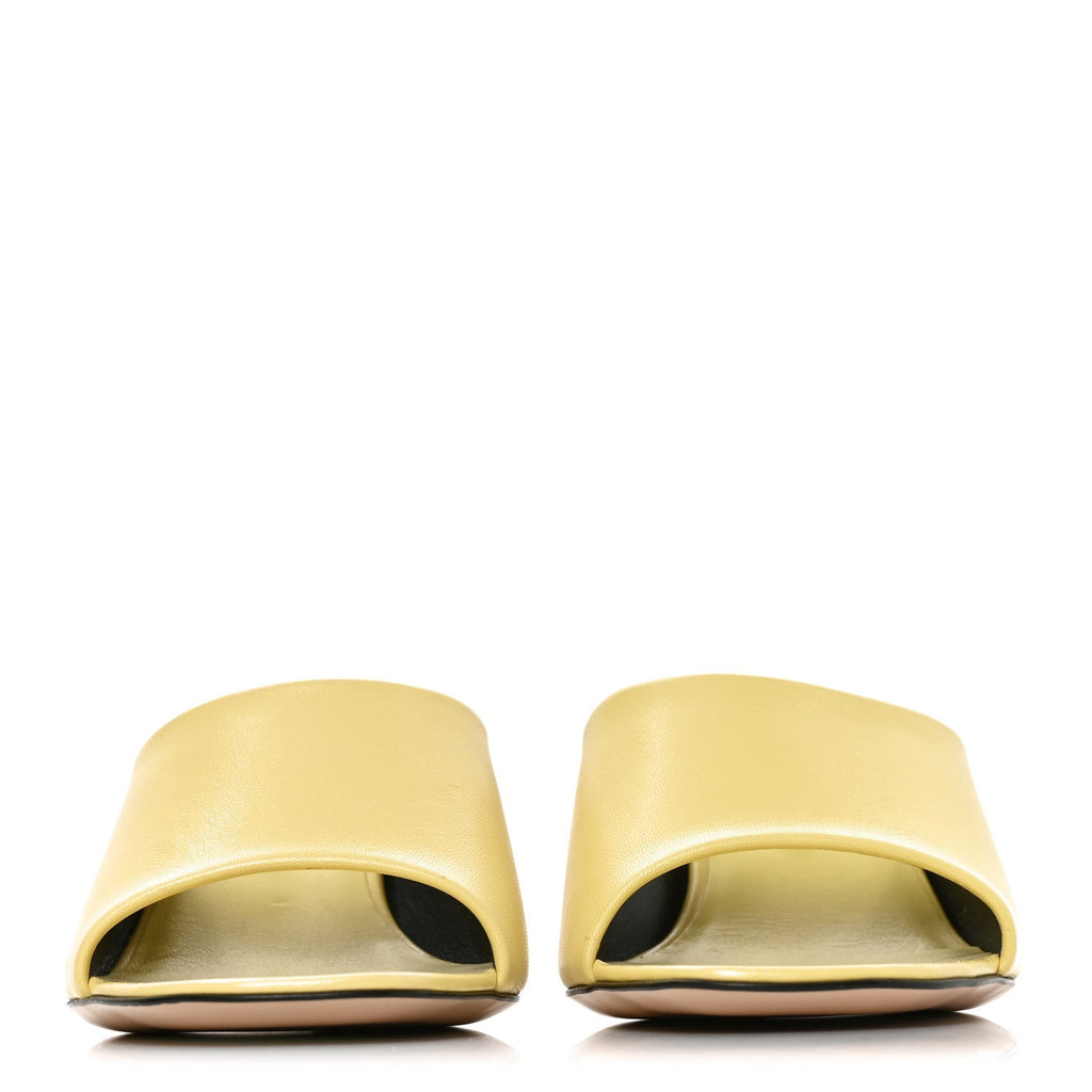 Gucci Kidskin Women's Interlocking G Sandals 36.5 Banana