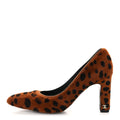 Pony Hair Lambskin Pumps Brown Black