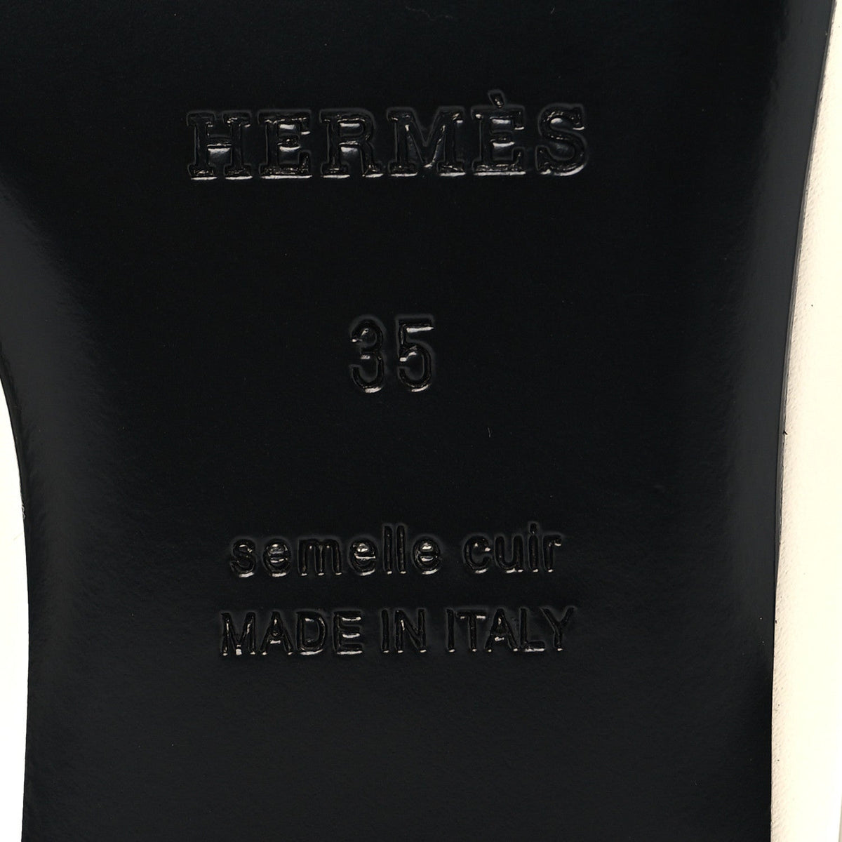 Hermes Calfskin Women's Groupie Mules 35 White