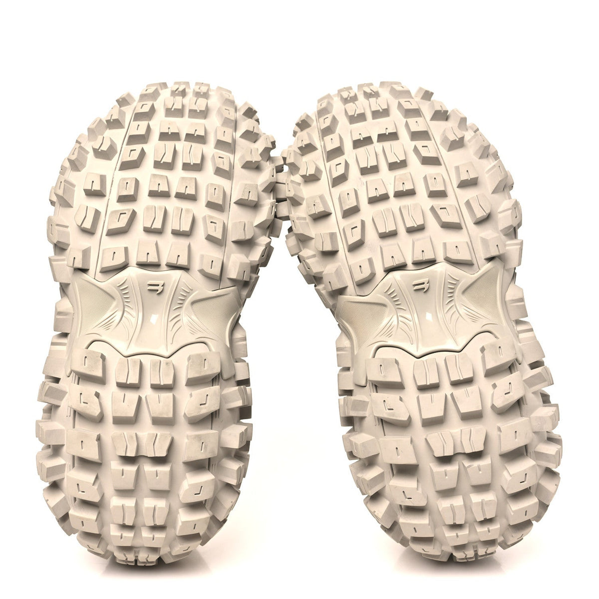 Balenciaga Rubber Mesh Men's Defender Sneakers 36 Beige