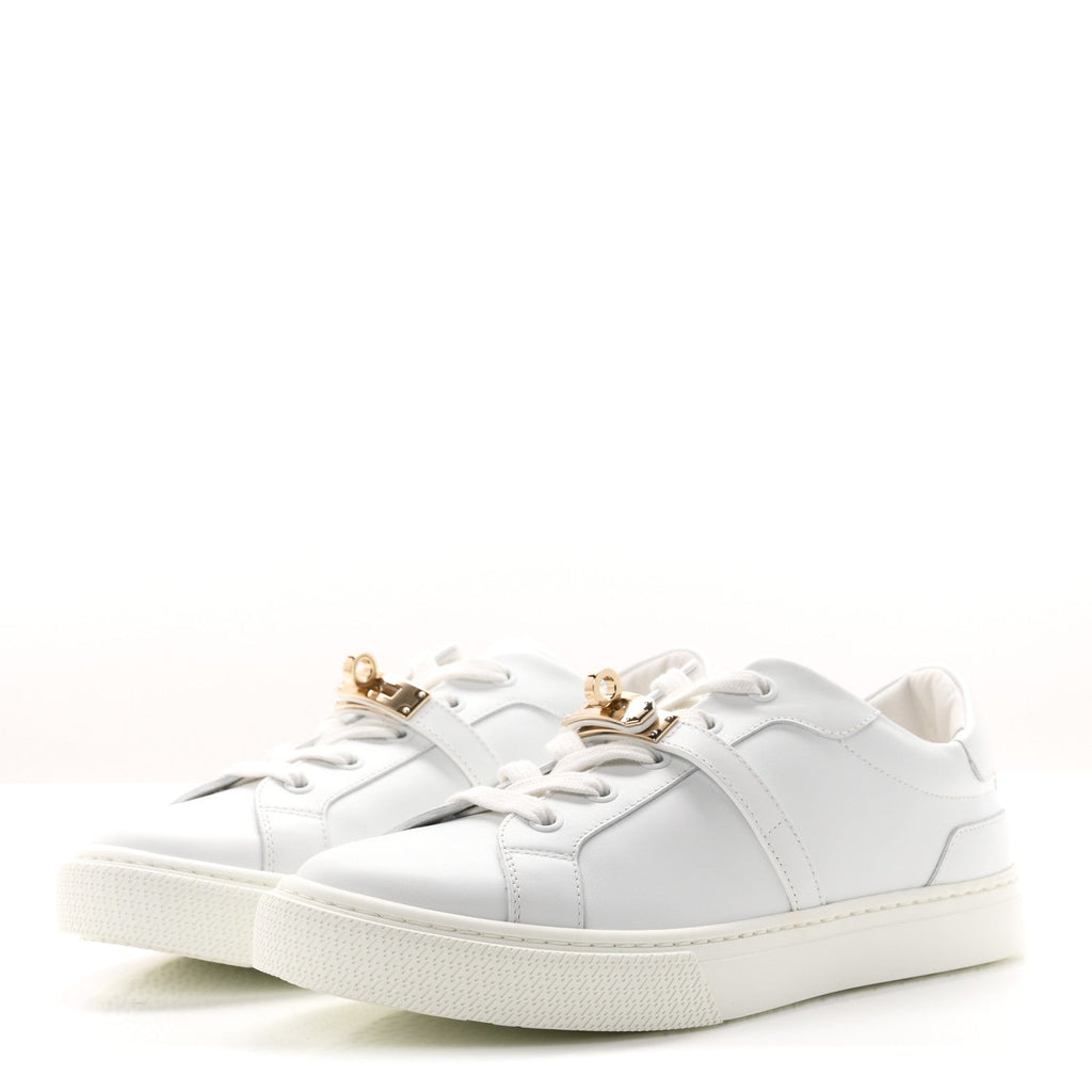 Hermes Calfskin Women's Day Sneakers White
