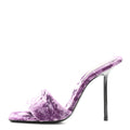 Velvet Baliqua Mule Sandals Malva
