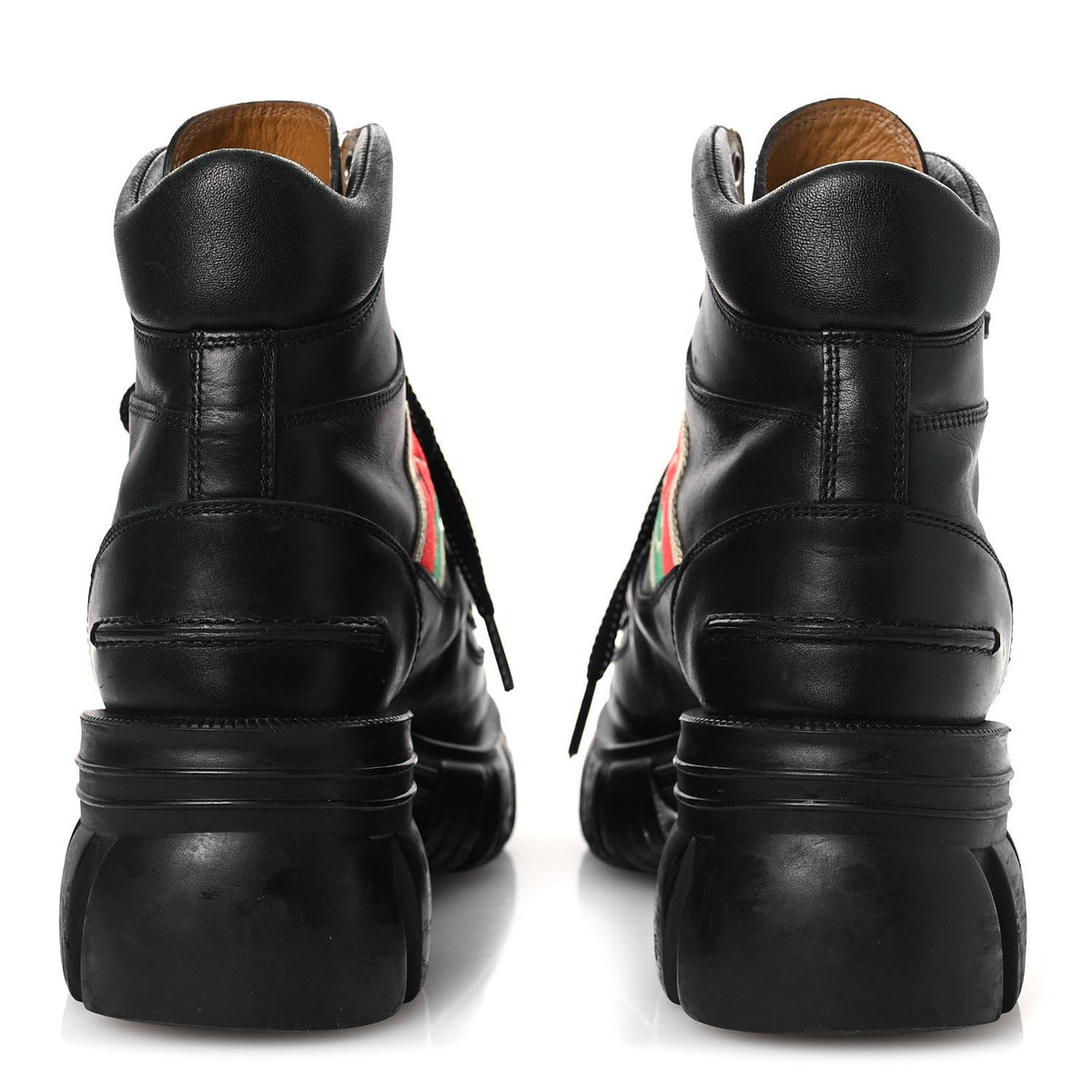 Gucci Calfskin Web Women's Interlocking G Boots 38 Black