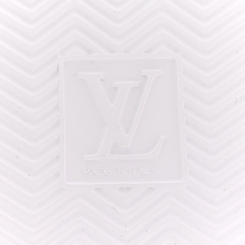 Louis Vuitton Damier Calfskin Men's Beverly Hills Sneakers 8 White Rouge