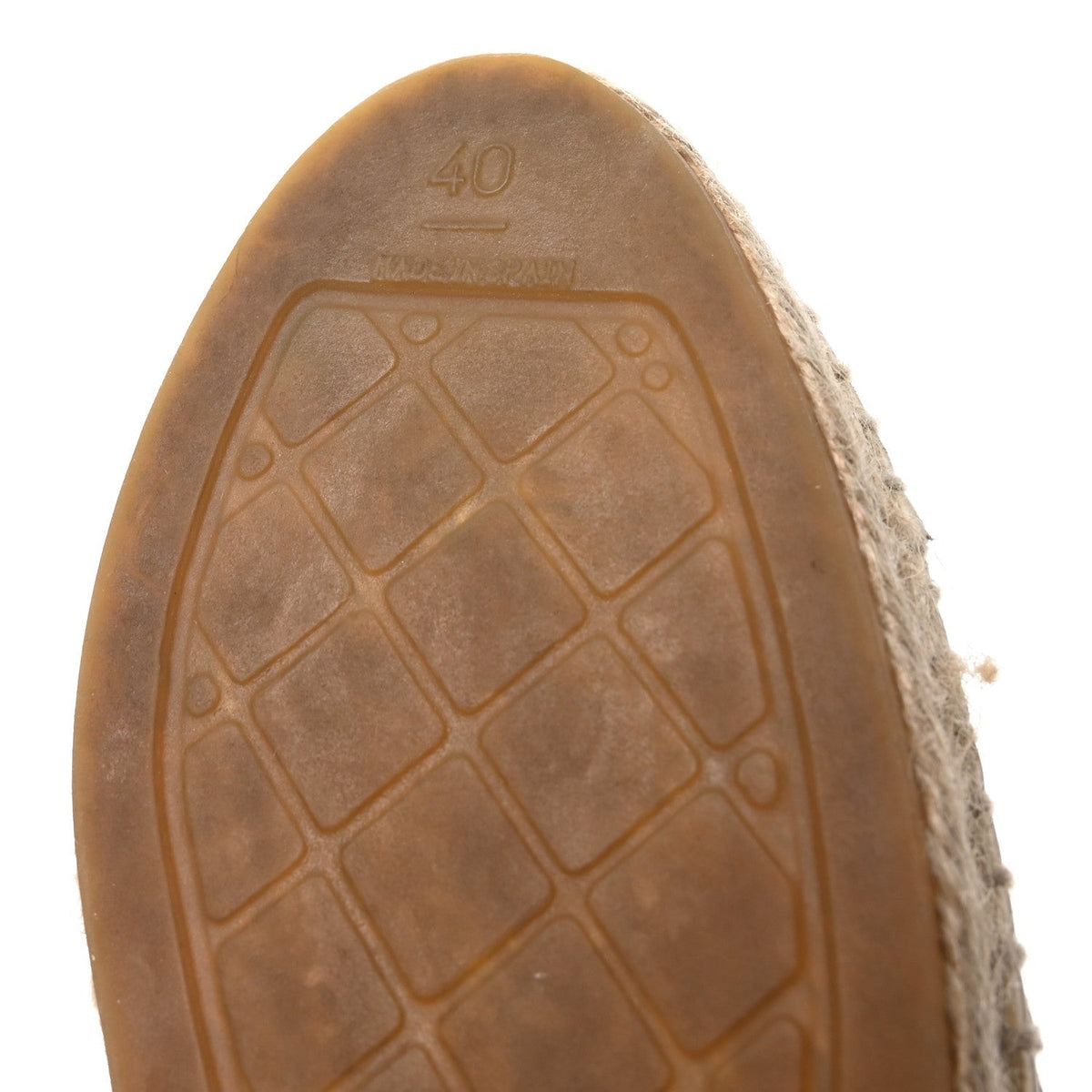 Chanel Calfskin Women's CC Espadrille Mules 40 Ivory