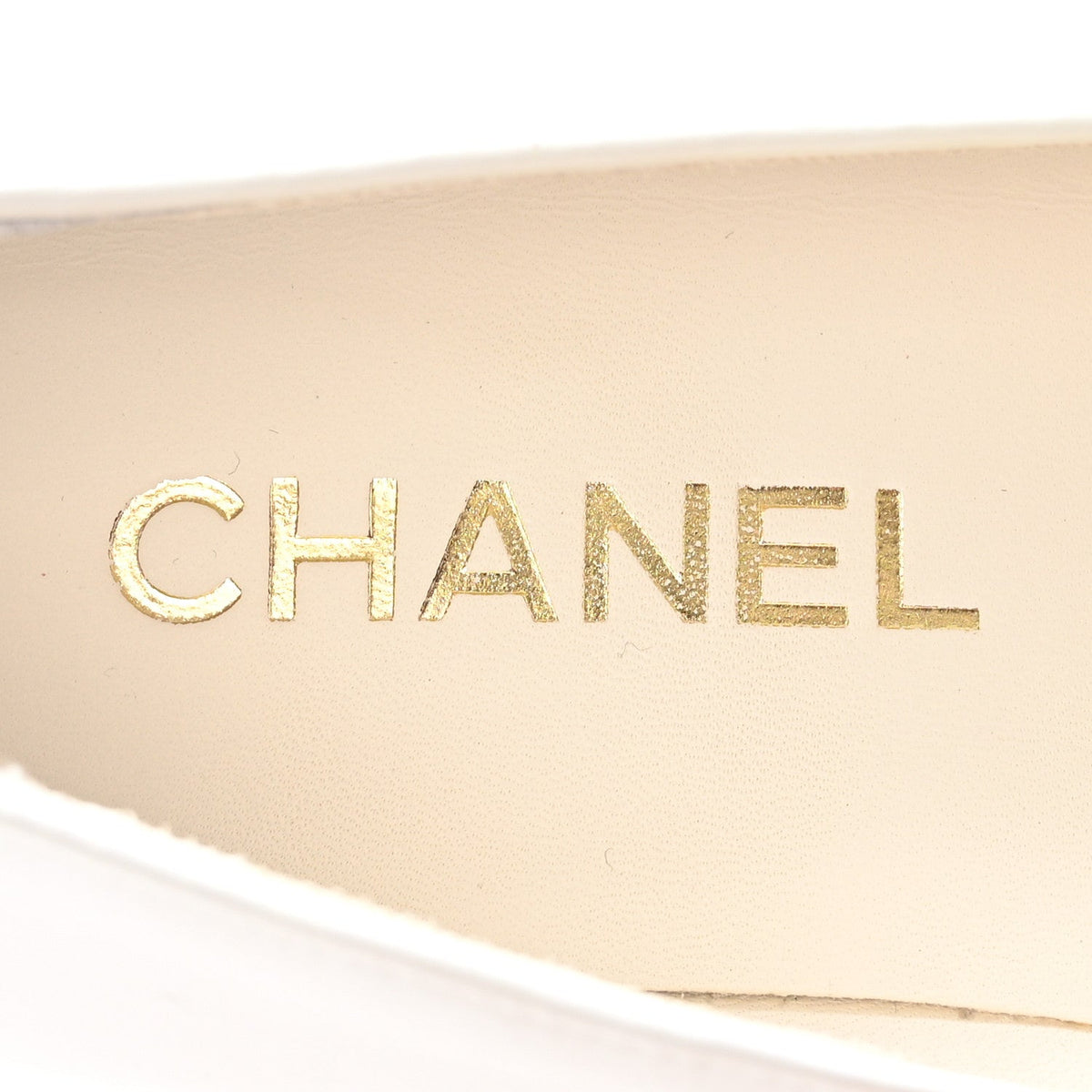 Chanel Patent Cap Toe Chain Women's Moccasin Loafers White Black
