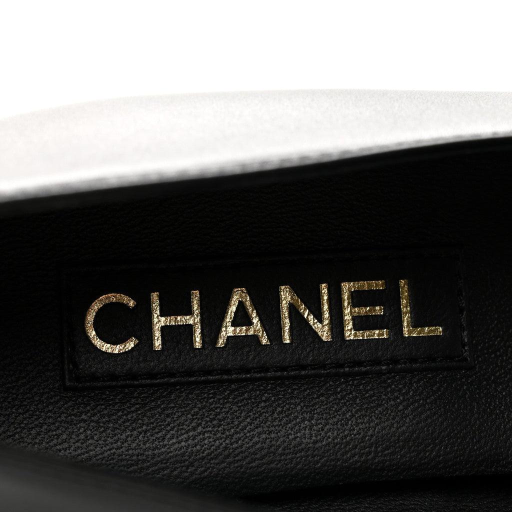 Chanel Calfskin Patent Women's Mary Janes Flats Black