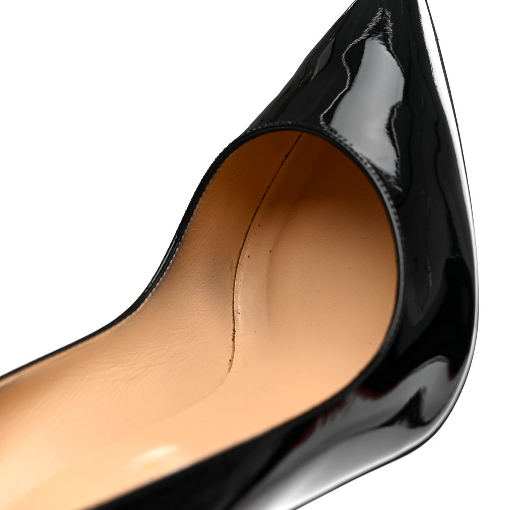 Christian Louboutin Patent Women's Pigalle 100 Pumps 38 Black