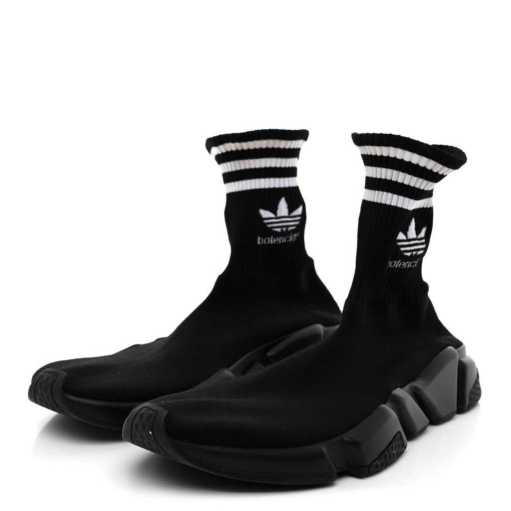 Balenciaga Neoprene Knit Men's X Adidas Speed 3.0 Sneakers 44 Black
