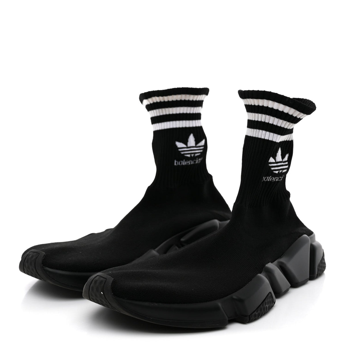 Balenciaga Neoprene Knit Men's X Adidas Speed 3.0 Sneakers 44 Black