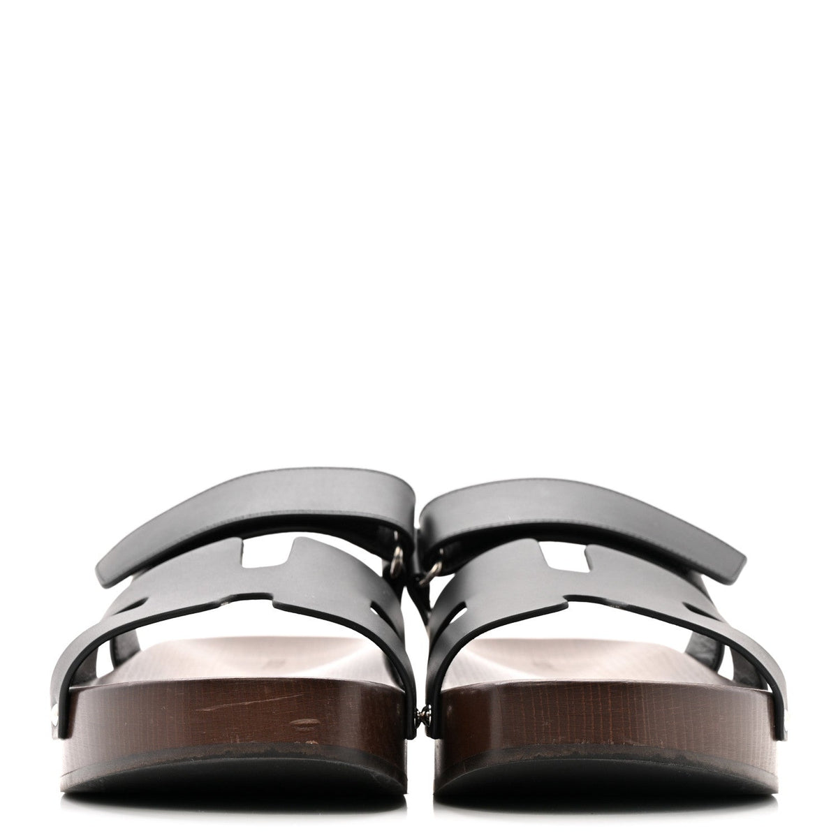 Hermes Calfskin Women's Kos Clogs 39 Black