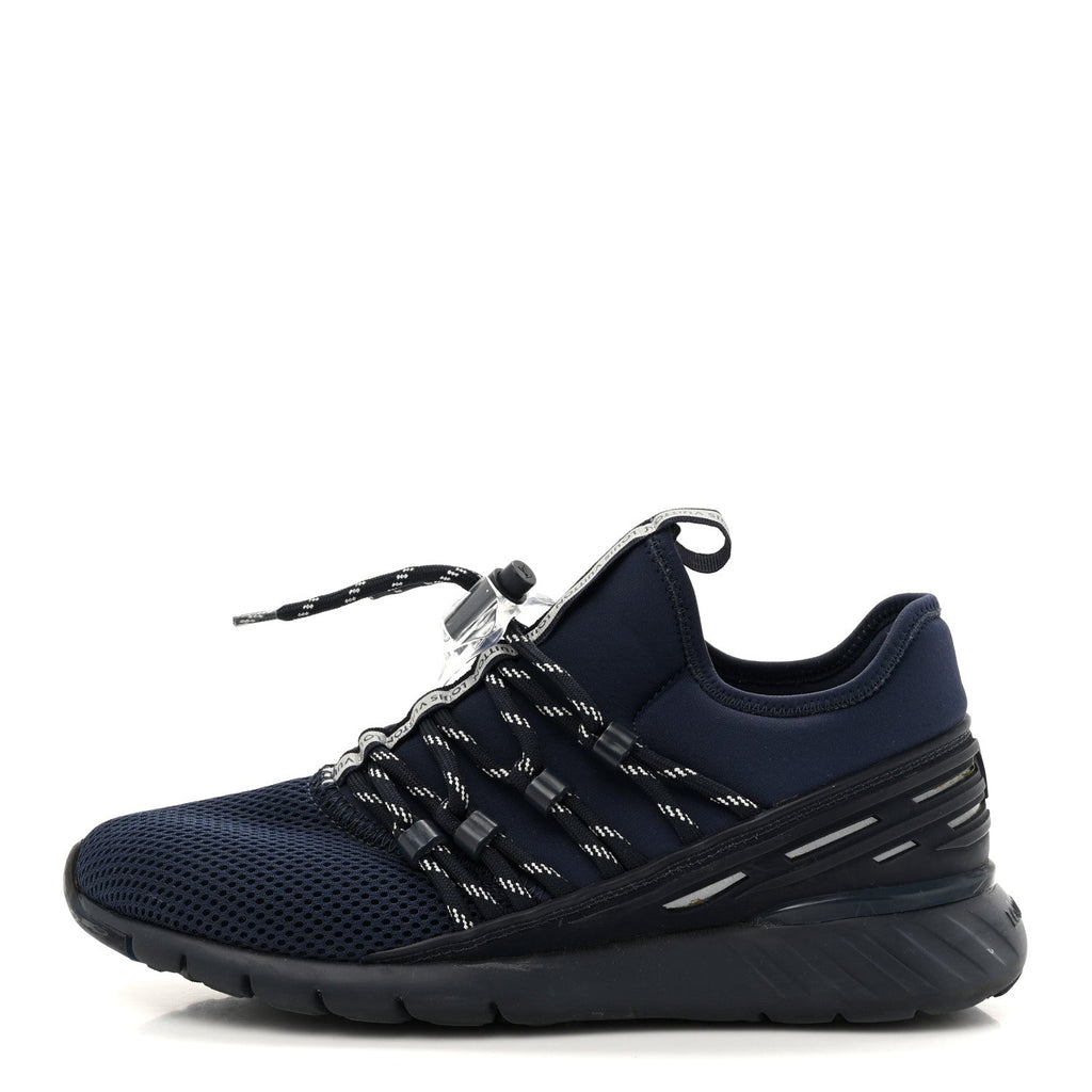 Louis Vuitton Neoprene Mesh Men's Fastlane Sneakers 37 Marine
