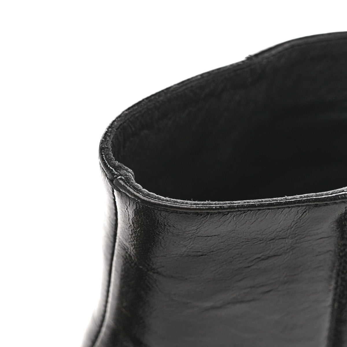Saint Laurent Calfskin Women's Loulou 70 Uniform Ankle Boots 36 Black