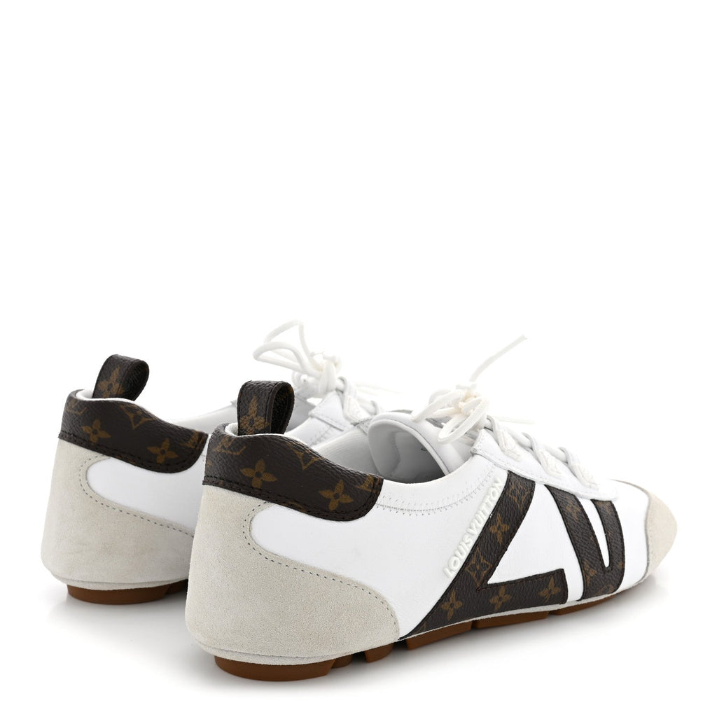 Louis Vuitton Monogram Calfskin Women's LV Sneakerina 38 White