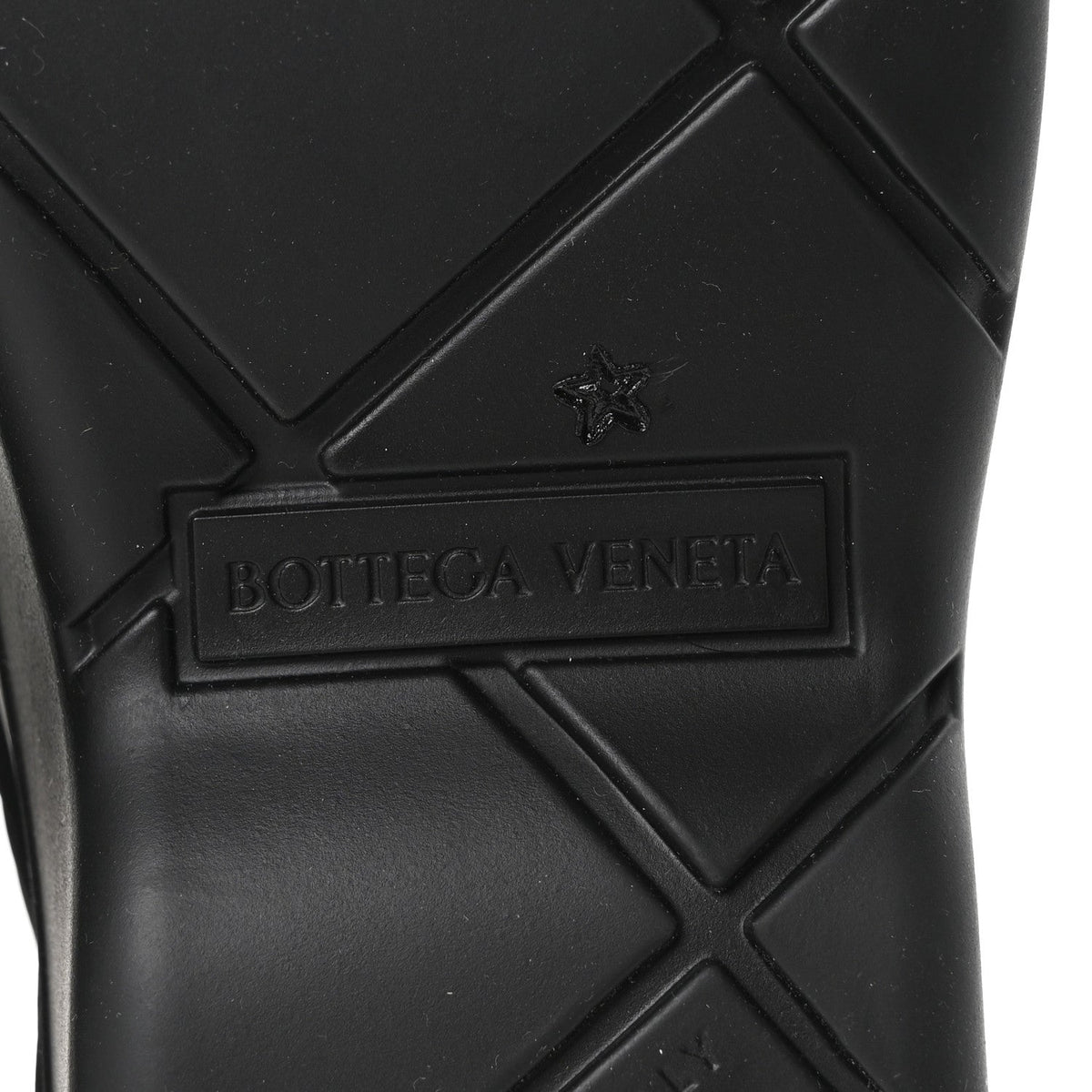 Bottega Veneta Technical Fabric Rubber Women's Puddle Bomber Boots 36 Black Grass